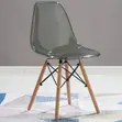 Eames Style Clear Dining Chair - 3