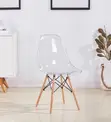 Eames Style Clear Dining Chair - 4