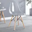 Eames Style Clear Dining Chair - 5