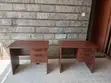 Clerical Brown Study Desk with Drawers - 2