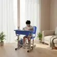 Blue Classroom Kids Desk and Chair Set - 1