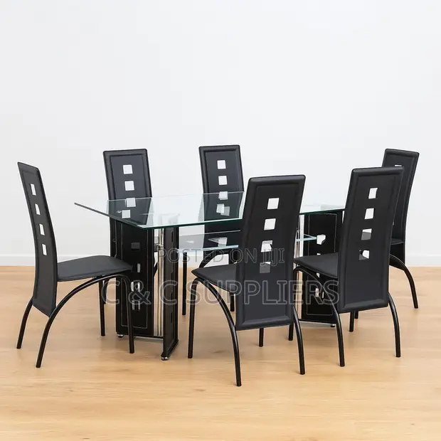 Dining Table + 6 Chairs Set - 1