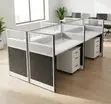 4-Person Modular Office Workstation - 1