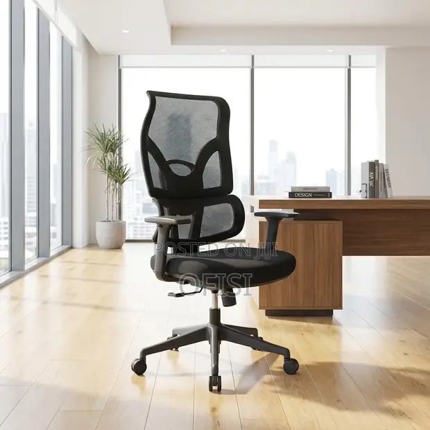 High-Back Mesh Swivel Office Chair - 1