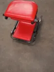 Mechanic's Creeper Seat - Padded Red Rolling Workshop Stool - 1