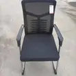 Ergonomic Chrome Base Visitors Chair - Black - 2