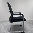Ergonomic Chrome Base Visitors Chair - Black - 4