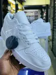 Air Jordan 1 Low Triple White Sneakers - 1