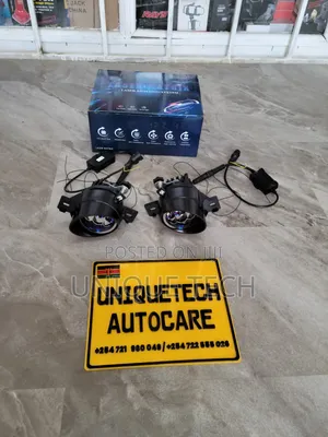 3 Inch Bi-LED Fog Projectors with 3 Laser Colors, Nissan Bracket