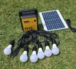 Portable Solar Lighting Kit na Bulbs 6 za LED & Power Station - 1