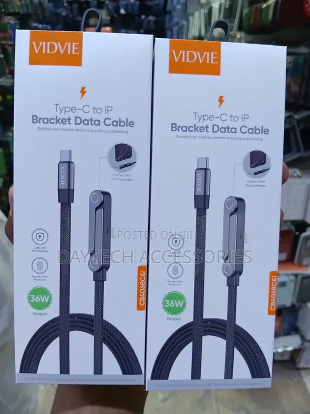 Vidvie Type-C to Lightning Data Cable na Bracket (CB4068C&i) - 1