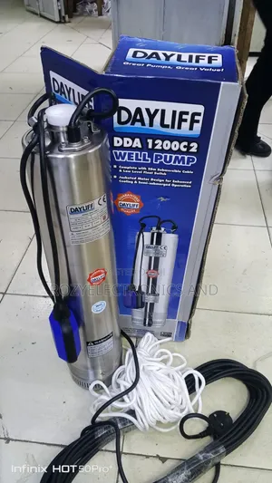 Dayliff 1200C Submersible Deep Well Pump yenye Float Switch