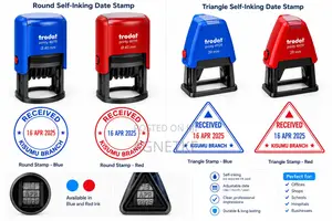 Self-Inking Business Stamp with Date - KSh 1650