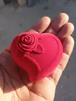 Diamond Ring with Red Heart Box - 3