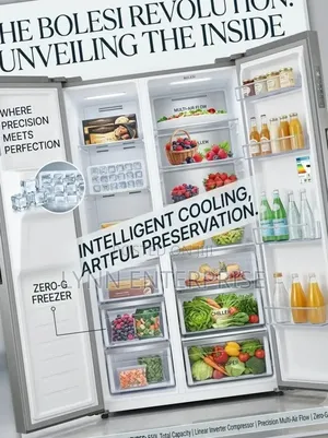 Brand New Bolesi 528L Side-by-Side Built-In Refrigerator