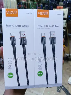 VIDVIE CB4033T USB-A to Type-C Cable 66W