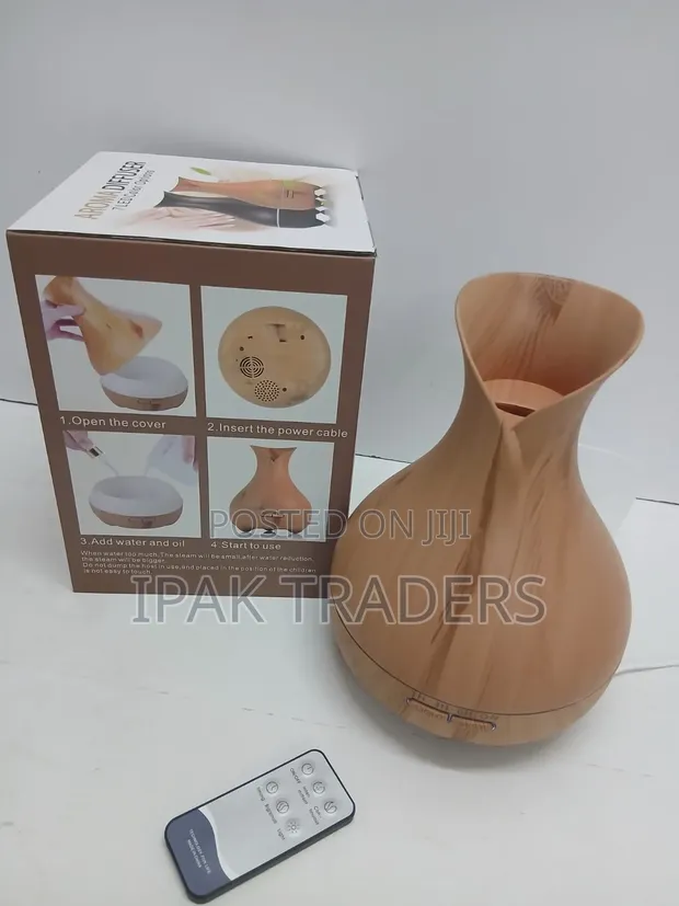 Ultrasonic Humidifier with Remote Control & 7 Color Lights - 1