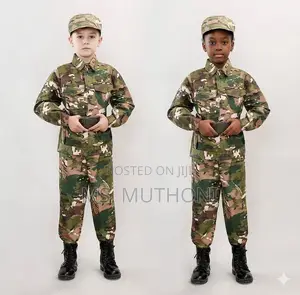 (4-12 Yrs) Kids Jungle Field Soldier Costume