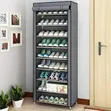 Single Column Zipper Shoe Cabinet - 1