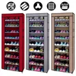 Single Column Zipper Shoe Cabinet - 1