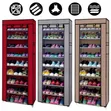 Single Column Zipper Shoe Cabinet - 2