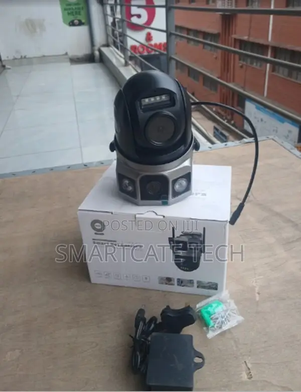 V380 Dual Lens 4G CCTV Camera - Panoramic & Smart Security - 1