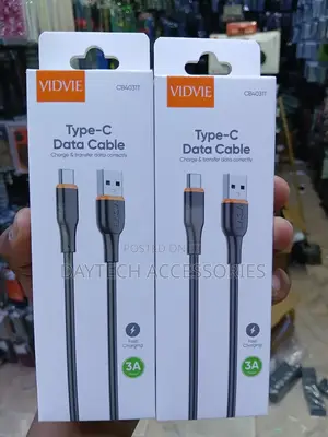 VIDVIE CB4031T USB-C Data Cable & Fast Charging 3A