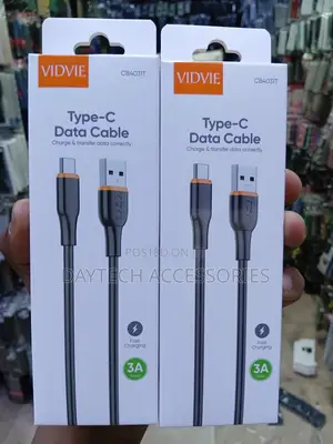 Vidvie CB4031T Type-C to USB Charging and Data Cable Fast Charging 3A
