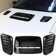 Universal Decorative Car Hood Scoop & Bonnet Air Vents (2pcs) - 1