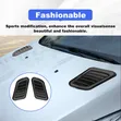 Car Decorative Bonnet Vent Cover - Front Hoods with 2 Air Vents - 3