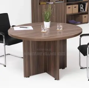 Round Wooden Conference Office Table
