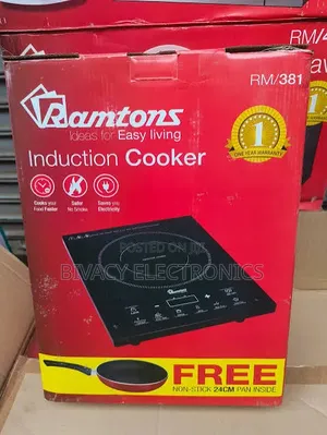 Ramtons Single Induction Cooker with Free Pan