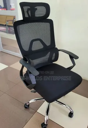 Kiti cha Ofisi cha Mesh cha Orthopedic chenye High-Back, Headrest & Lumbar Support