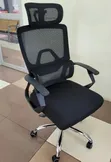 Orthopedic High-Back Mesh Office Chair with Headrest & Lumbar Support - 1