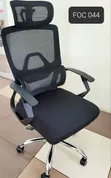 Orthopedic High-Back Mesh Office Chair with Headrest & Lumbar Support - 2