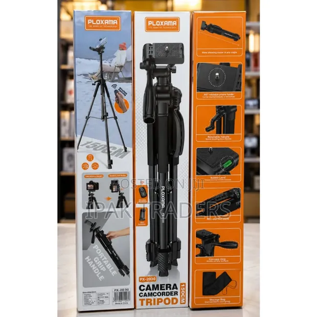 PLOKAMA PK-9930 150cm Tripod with Bluetooth Remote - 1