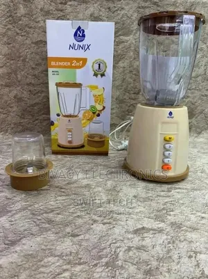 Nunix AK-100 Blender 2-in-1 na Grinder (1.5L, Mwaka 1 wa Dhamana)