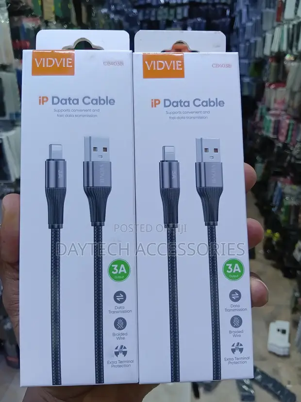 VIDVIE CB4038i USB-A kwa Lightning Cable ya Data - 1