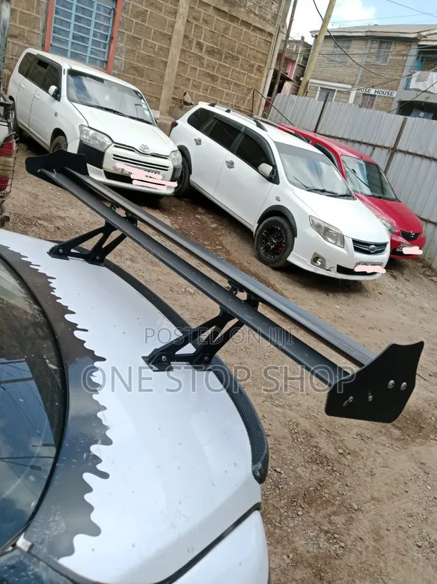 Double Blade GT Style Rear Wing Spoiler - 1