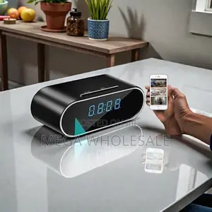 Kamera ya Saa ya Mezani ya Alarm ya WiFi ya HD ya Rekodi Isiyo na Waya