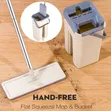 Flat Slide Mop na Seti ya ndoo na Kunyevua bila Mikono - 2