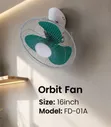 Orbit Starworth 16" Kipasua Hewa Kinachozunguka - 1