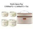 Stainless Steel 4-in-1 Lunch Box Set with Thermal Bag - 1