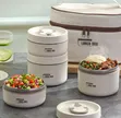 Stainless Steel 4-in-1 Lunch Box Set with Thermal Bag - 3