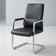 Black High Back Executive Visitor Chair - 2