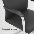 Black High Back Executive Visitor Chair - 5