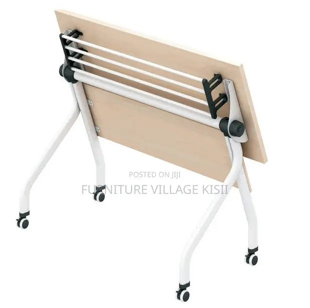 1.4M Folding Light Wood Training Table - 1