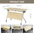 1.4M Folding Light Wood Training Table - 2