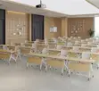 1.4M Folding Light Wood Training Table - 5