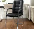 Medium Back Leather Padded Waiting Chair - 2